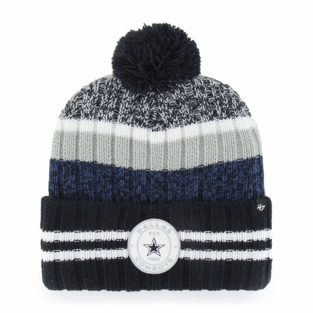 Dallas Cowboys '47 Quiver Cuffed Pom Knit Hat Navy - 47 brand