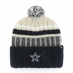Dallas Cowboys '47 Long Range Cuffed Knit Hat with Pom Navy - 47 brand