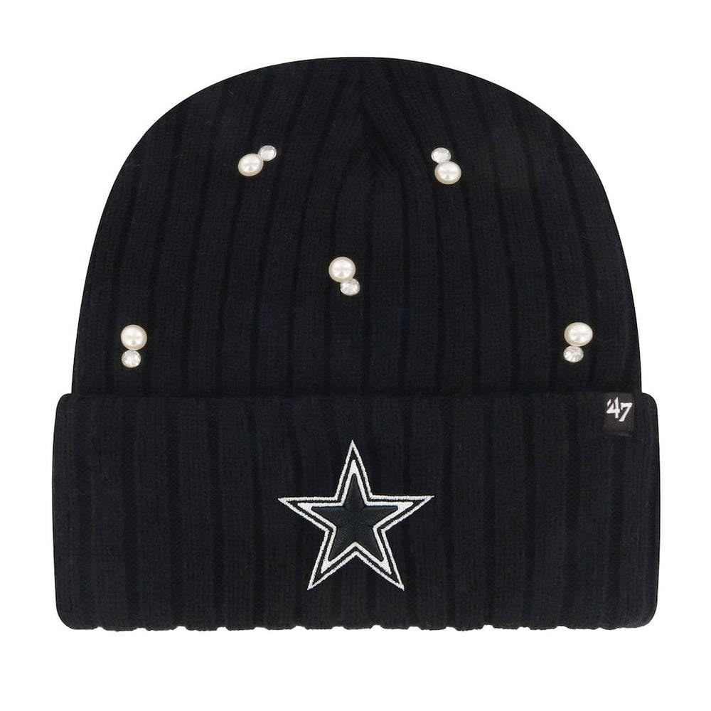 Dallas Cowboys '47 Women's Claudette Cuffed Knit Hat Black - 47 brand