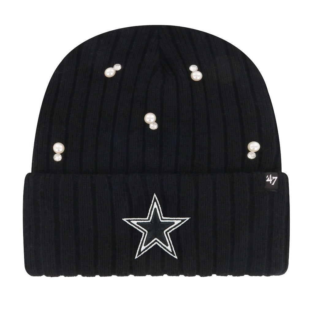 Dallas Cowboys '47 Women's Claudette Cuffed Knit Hat Black - 47 brand