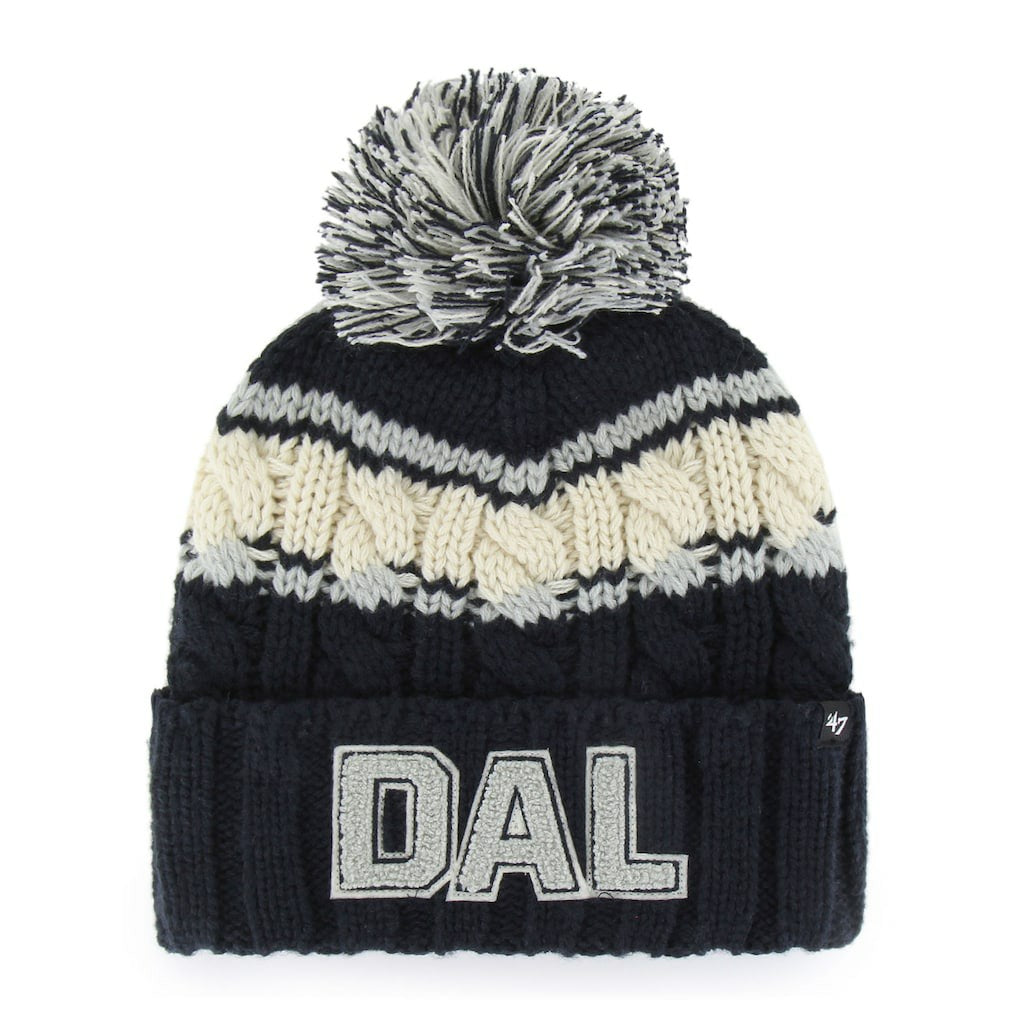 Dallas Cowboys '47 Women's Emma Cuffed Knit Hat with Pom Navy - 47 brand