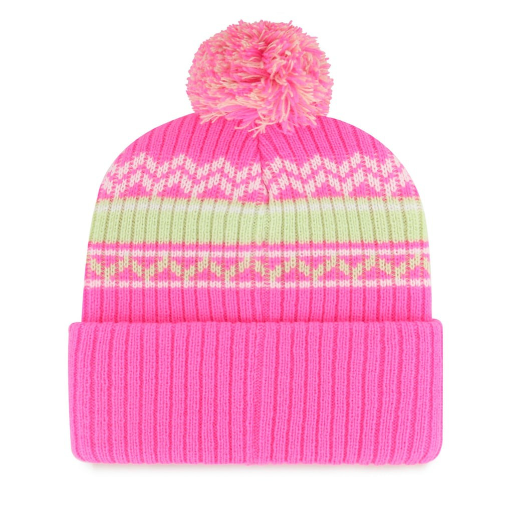Dallas Cowboys '47 Girls Youth Polar Vortex Cuffed Knit Hat with Pom Pink - 47 brand