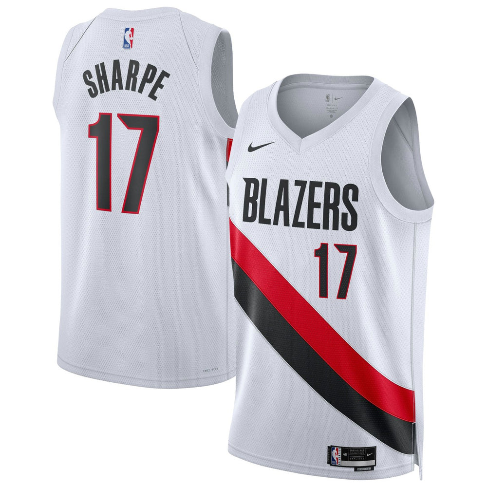 Nike - Shaedon Sharpe Portland Trail Blazers Unisex Swingman Player Jersey - Association Edition - White