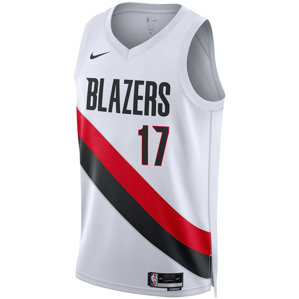 Nike - Shaedon Sharpe Portland Trail Blazers Unisex Swingman Player Jersey - Association Edition - White
