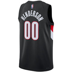 Nike - Scoot Henderson Portland Trail Blazers Unisex Swingman Jersey - Icon Edition - Black
