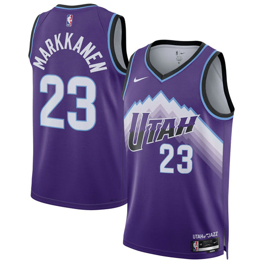 Lauri Markkanen Utah Jazz Unisex Swingman Jersey - Icon Edition - Purple | NBA Jerseys