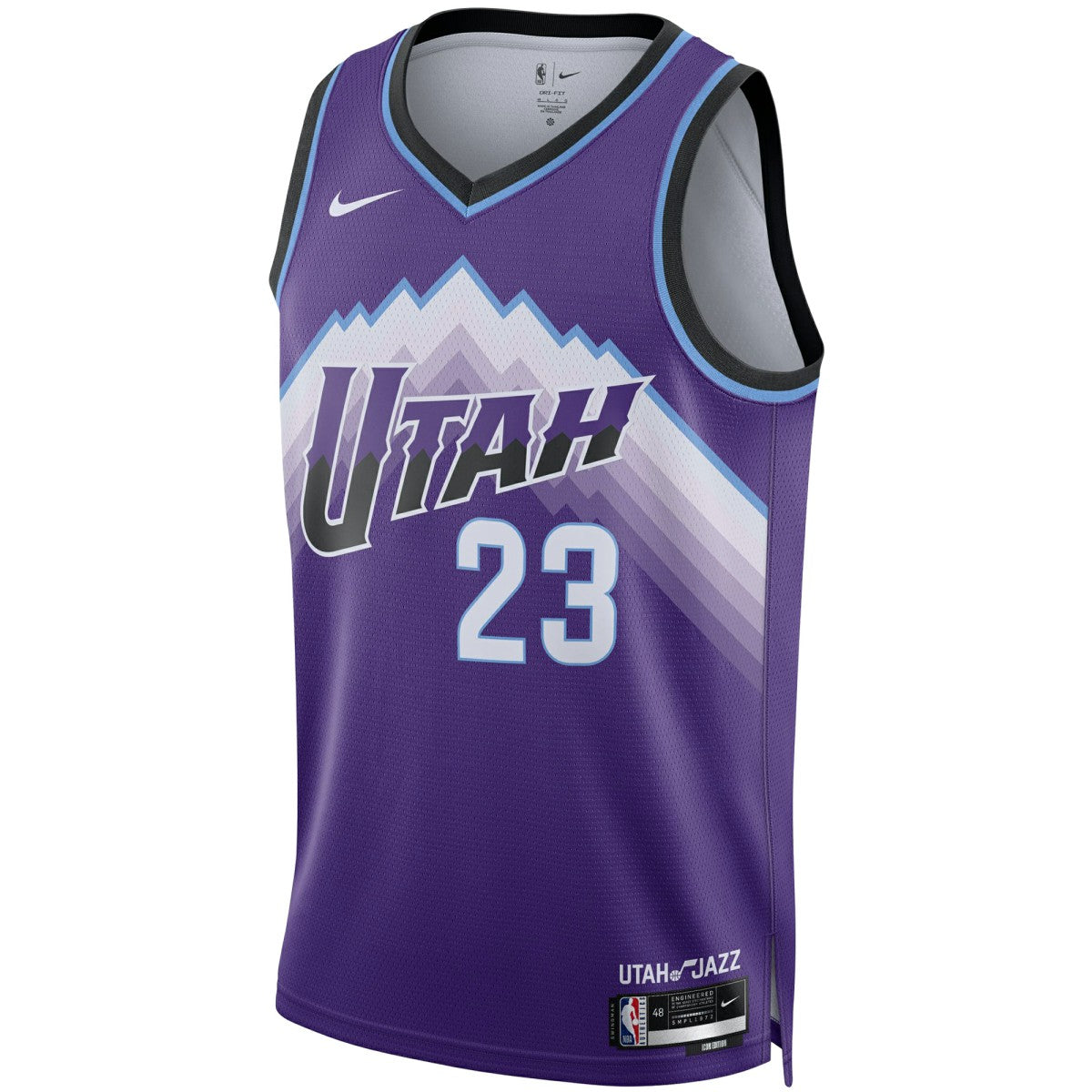 Nike - Lauri Markkanen Utah Jazz Unisex Swingman Jersey - Icon Edition - Purple