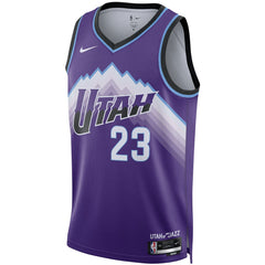 Nike - Lauri Markkanen Utah Jazz Unisex Swingman Jersey - Icon Edition - Purple