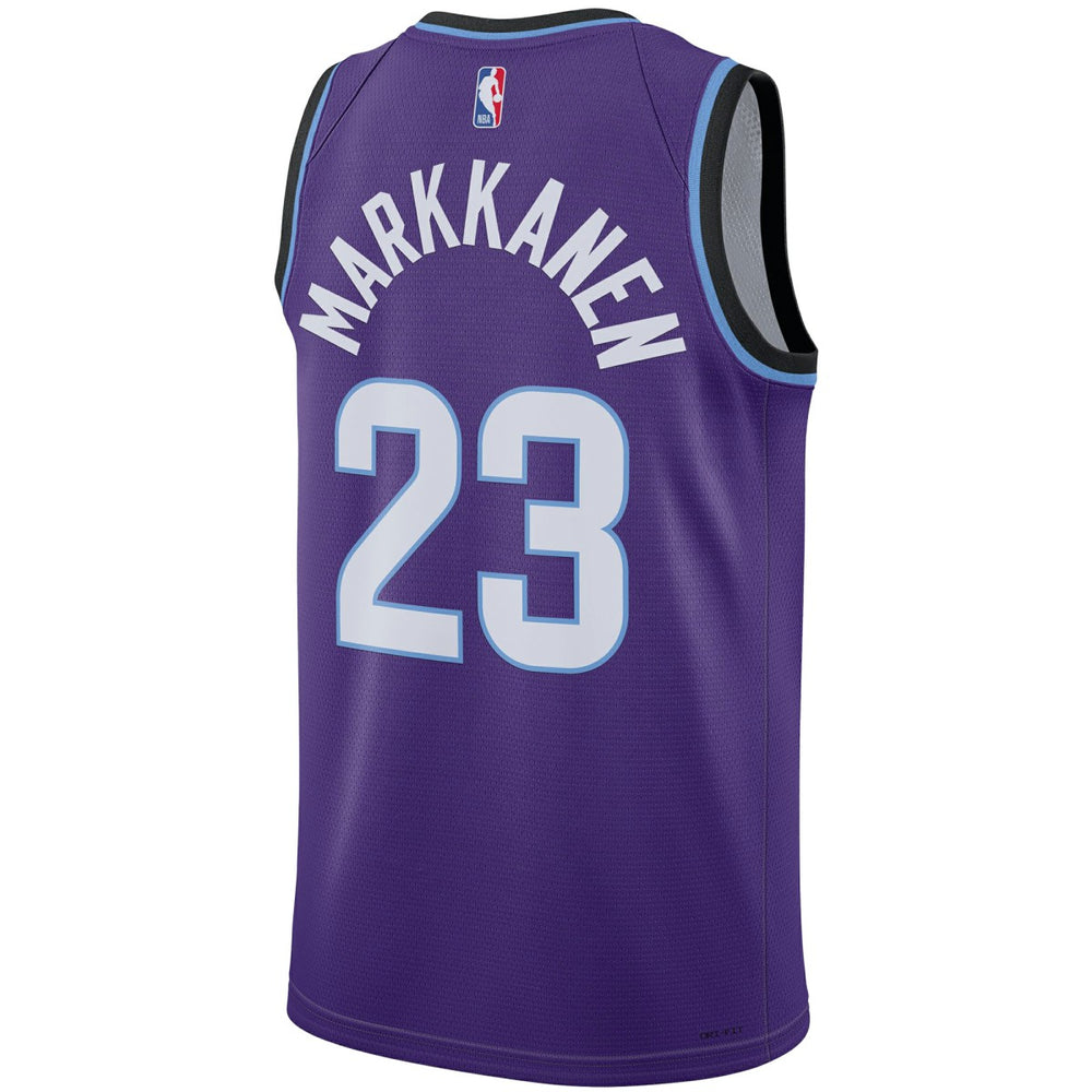 Nike - Lauri Markkanen Utah Jazz Unisex Swingman Jersey - Icon Edition - Purple