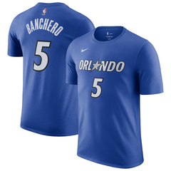 Nike - Paolo Banchero Orlando Magic Icon Edition Name & Number T-Shirt - Blue