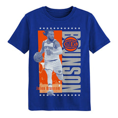 NBA - Jalen Brunson New York Knicks Outerstuff Youth Answer T-Shirt - Royal