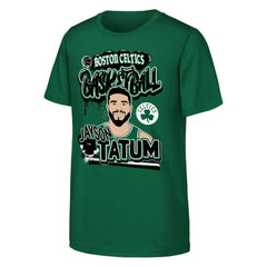NBA - Jayson Tatum Boston Celtics Outerstuff Youth Baller T-Shirt - Kelly Green