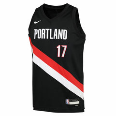 Nike - Shaedon Sharpe Portland Trail Blazers Youth Icon Edition Swingman Jersey - Black