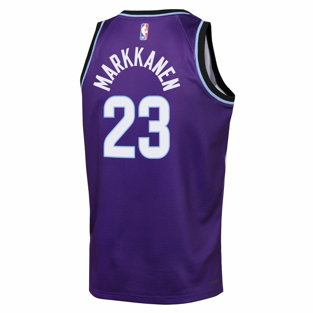 Nike - Lauri Markkanen Utah Jazz Youth Icon Edition Swingman Jersey - Purple