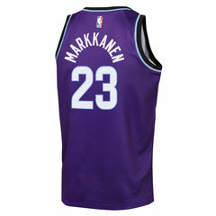 Nike - Lauri Markkanen Utah Jazz Youth Icon Edition Swingman Jersey - Purple