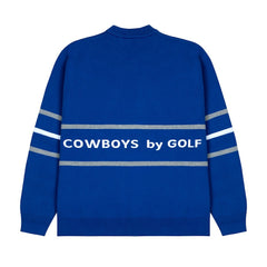 Dallas Cowboys GOLF WANG Jacquard Pullover Sweater Blue - NFL