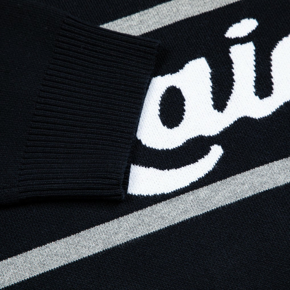 Las Vegas Raiders GOLF WANG Jacquard Pullover Sweater Black - NFL