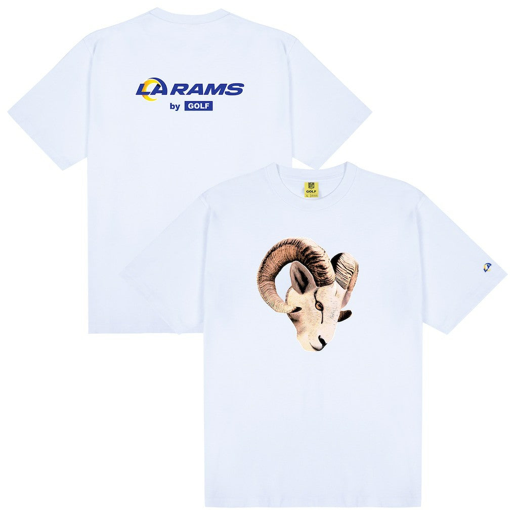 Los Angeles Rams GOLF WANG Cutout T-Shirt White - NFL