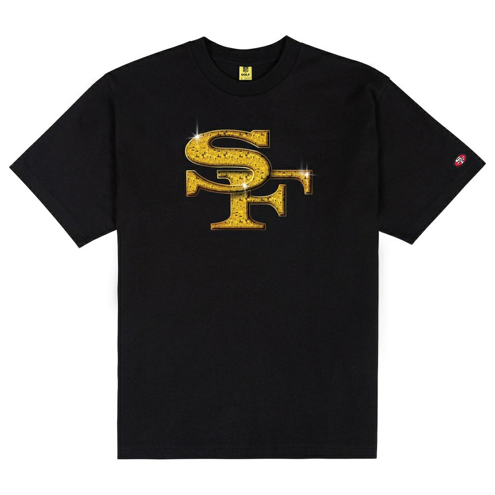 San Francisco 49ers GOLF WANG Cutout T-Shirt Black - NFL