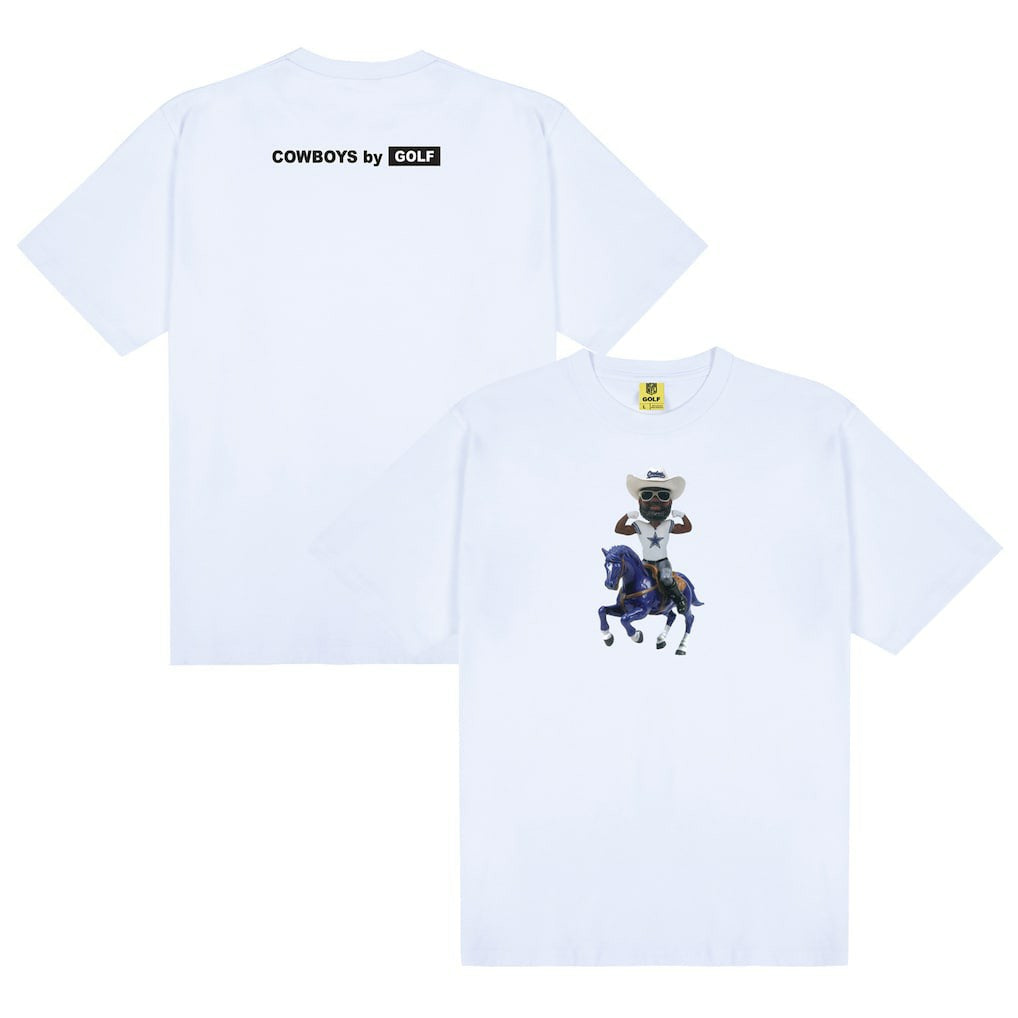 Dallas Cowboys GOLF WANG Bobblehead T-Shirt White - NFL
