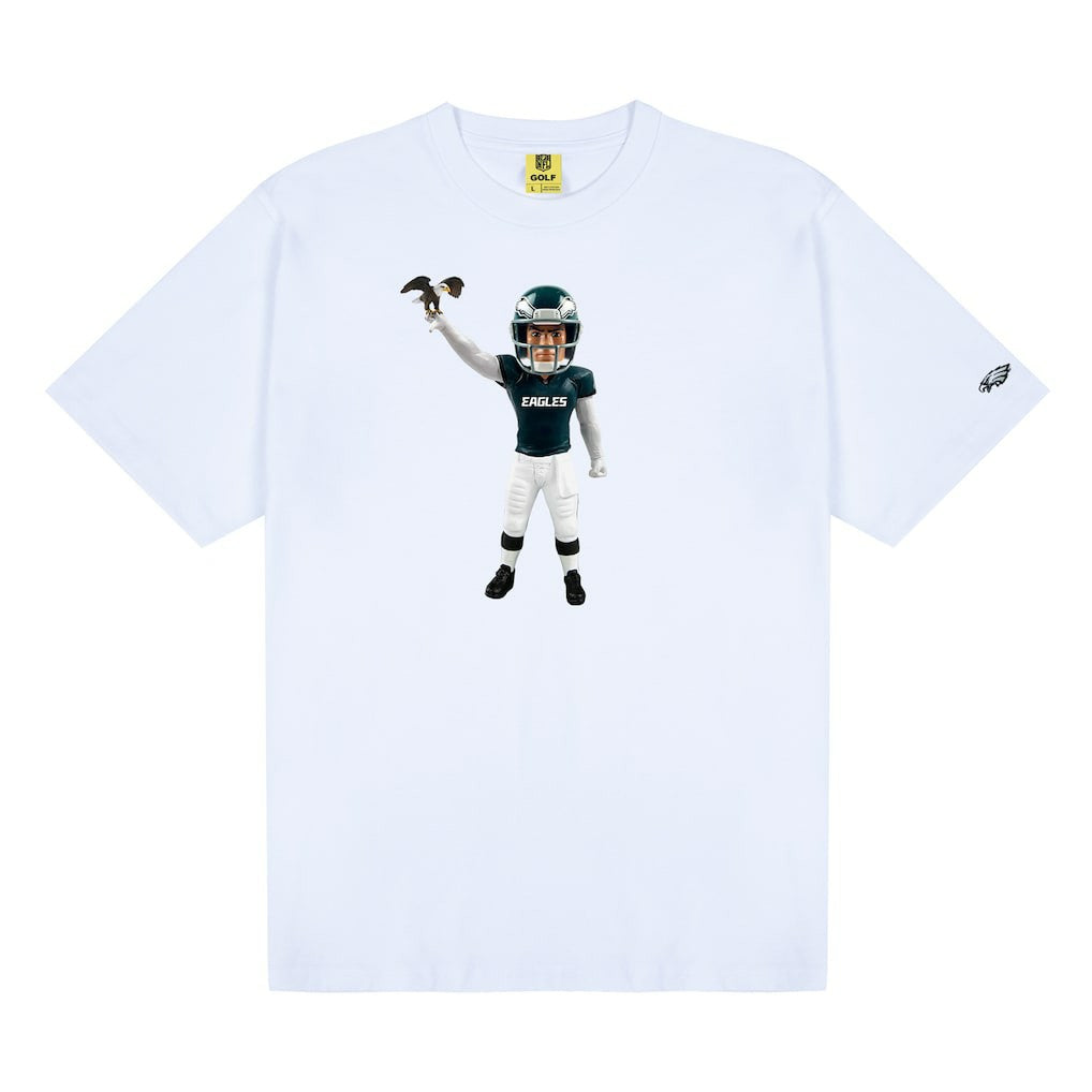 Philadelphia Eagles GOLF WANG Bobblehead T-Shirt White - NFL
