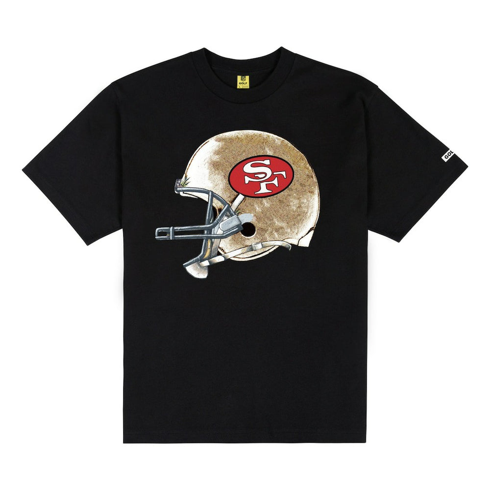 San Francisco 49ers GOLF WANG Helmet T-Shirt Black - NFL