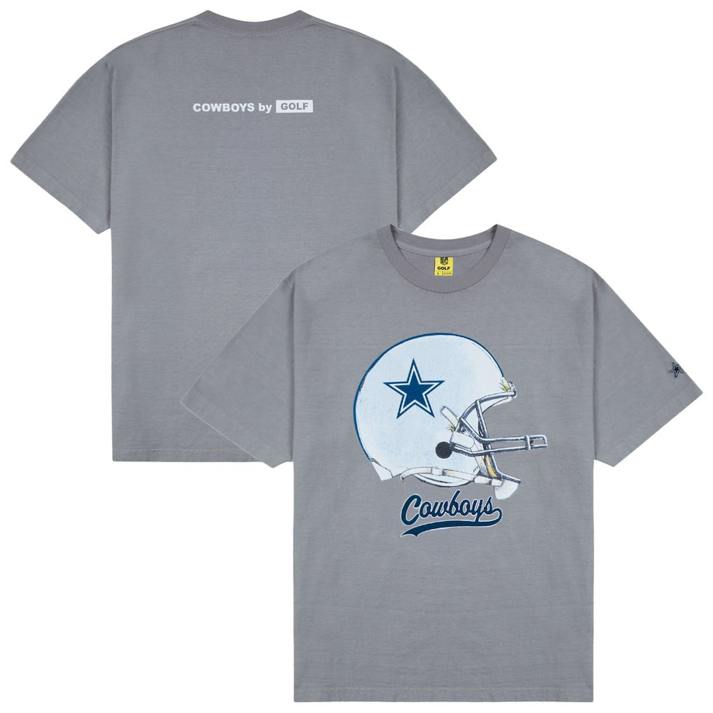 Dallas Cowboys GOLF WANG Helmet T-Shirt Silver - NFL