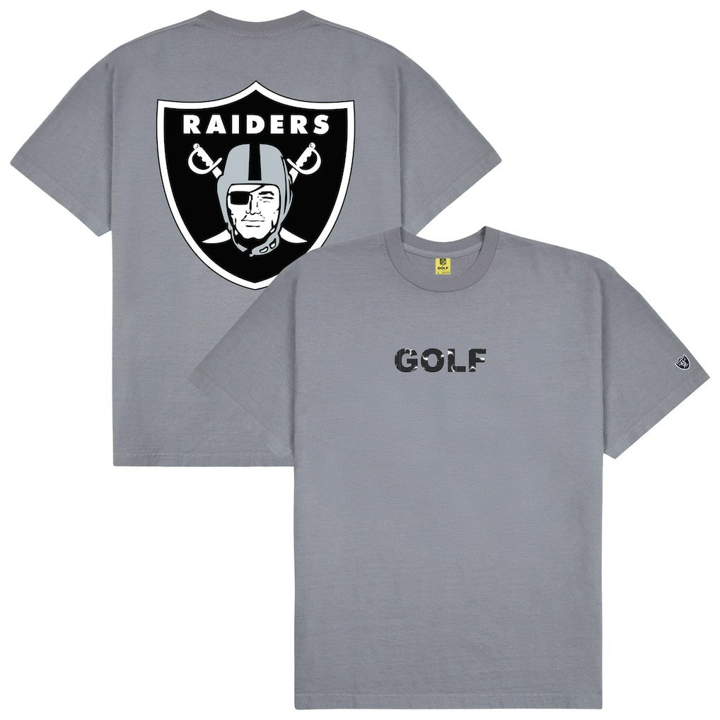 Las Vegas Raiders GOLF WANG Motto T-Shirt Silver - NFL