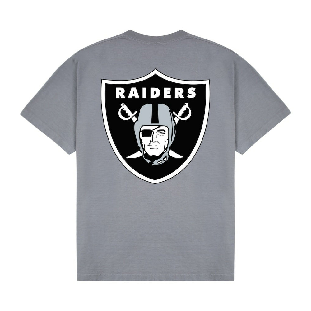 Las Vegas Raiders GOLF WANG Motto T-Shirt Silver - NFL