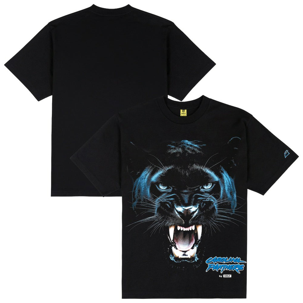 Carolina Panthers GOLF WANG Animal T-Shirt Black - NFL