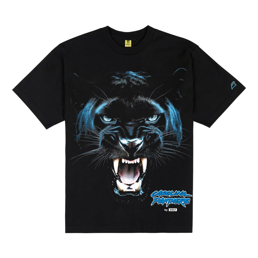 Carolina Panthers GOLF WANG Animal T-Shirt Black - NFL
