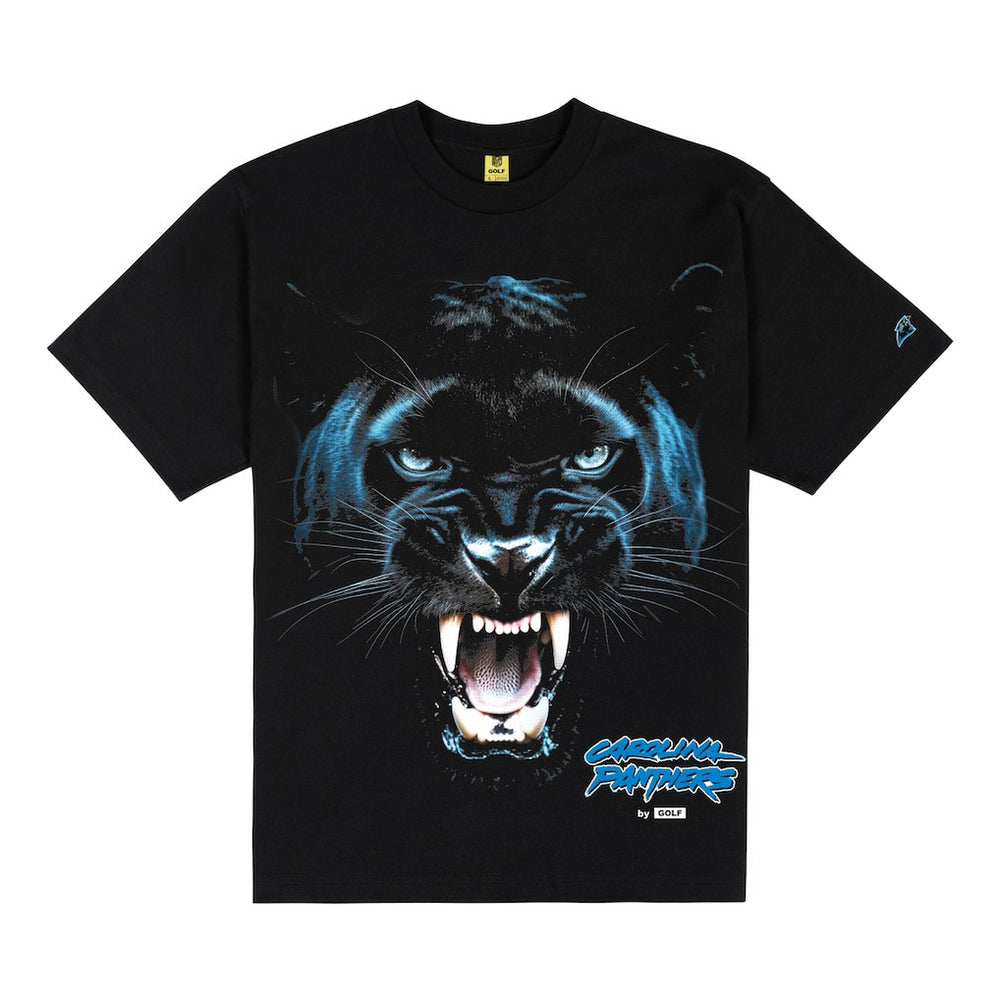 Carolina Panthers GOLF WANG Animal T-Shirt Black - NFL