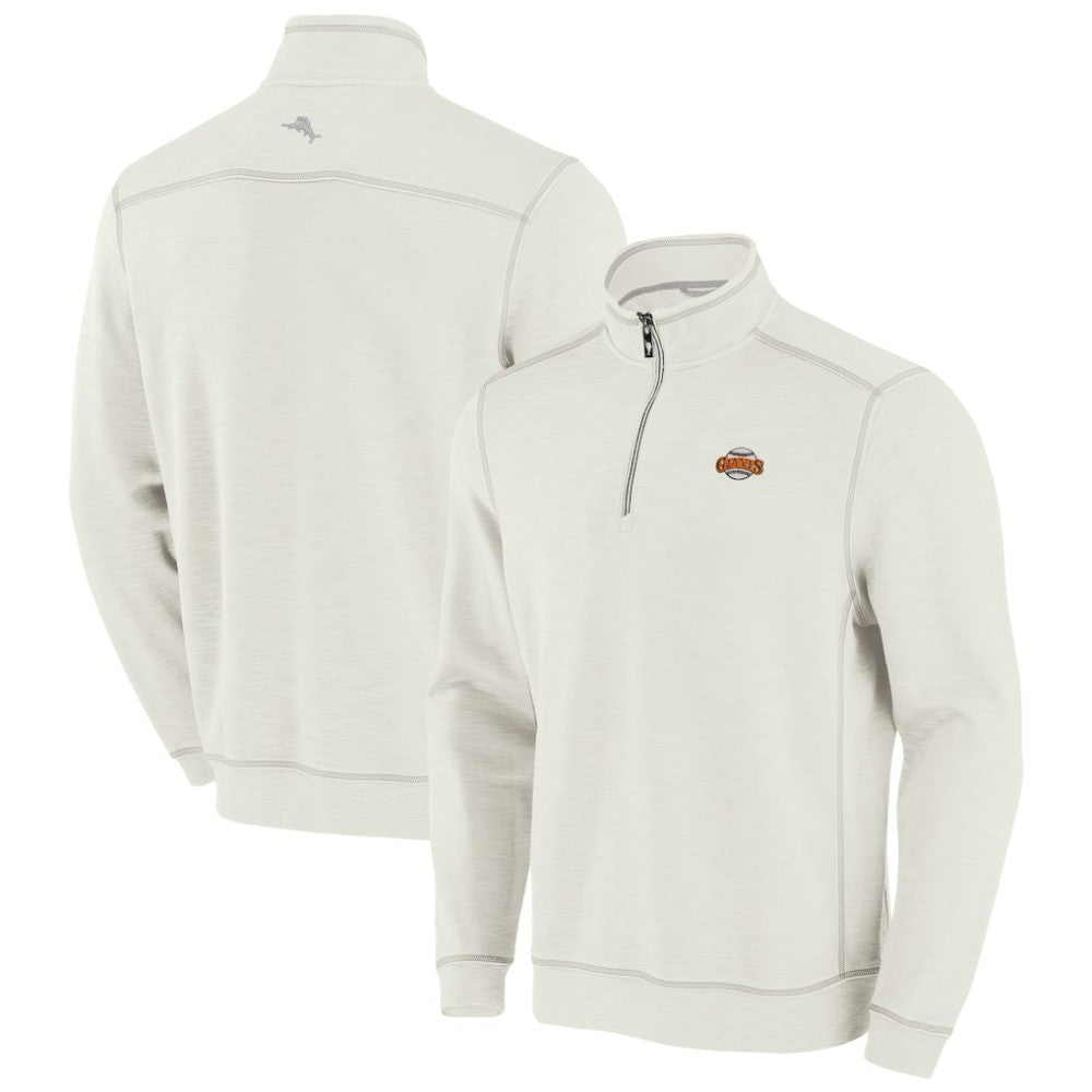 San Francisco Giants Tommy Bahama Sport Tobago Bay Tri-Blend Half-Zip Sweatshirt On Sale