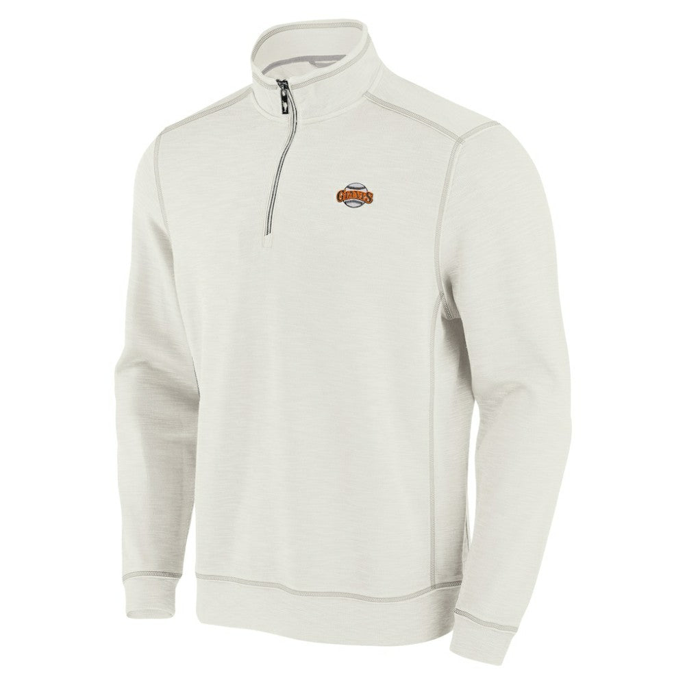 San Francisco Giants Tommy Bahama Sport Tobago Bay Tri-Blend Half-Zip Sweatshirt On Sale