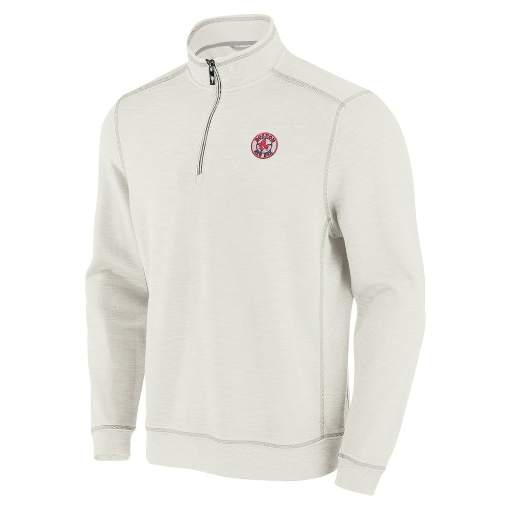 Boston Red Sox Tommy Bahama Sport Tobago Bay Tri-Blend Half-Zip Sweatshirt Sale