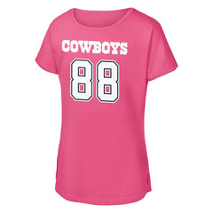 CeeDee Lamb Dallas Cowboys Girls Youth Player Name & Number T-Shirt Pink - NFL
