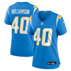 Kendall Williamson Los Angeles Chargers Women's Team Game Jersey Powder Blue - Nike