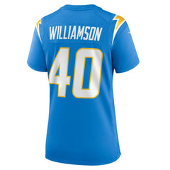 Kendall Williamson Los Angeles Chargers Women's Team Game Jersey Powder Blue - Nike