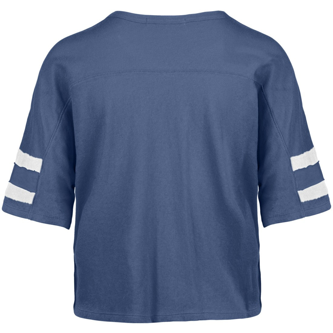 Detroit Lions '47 Women's Premier Scout Cropped V-Neck T-Shirt Blue - 47 brand