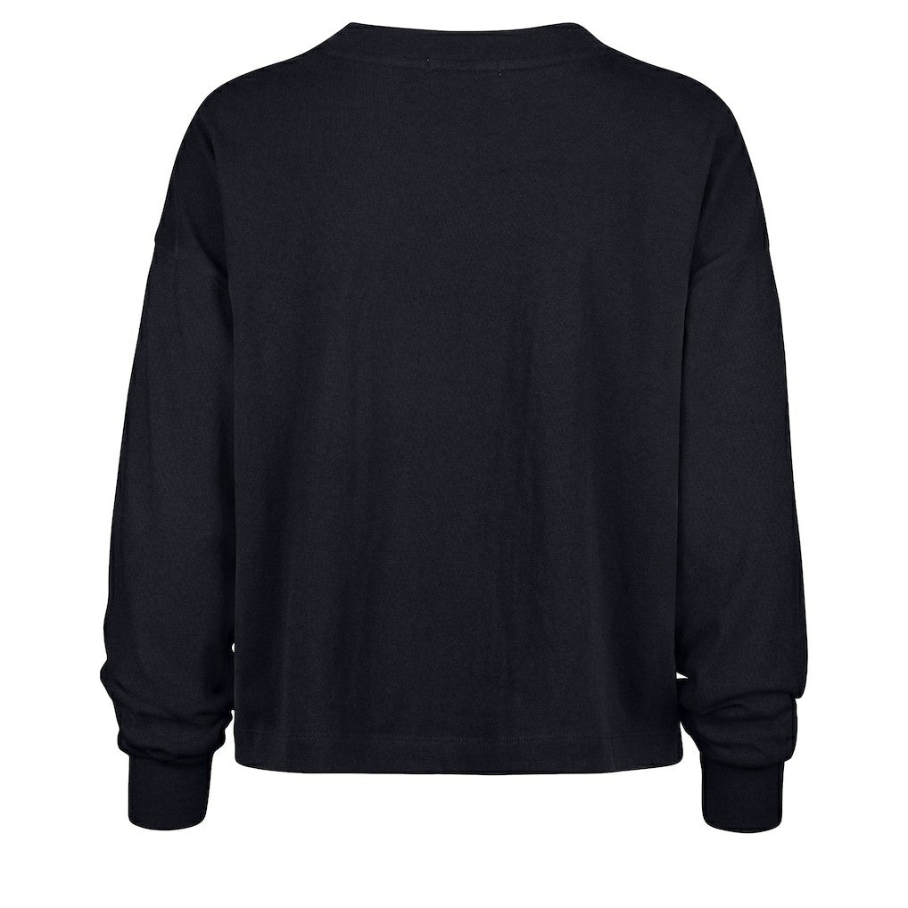 New England Patriots '47 Women's Muse Sydney Long Sleeve Cropped T-Shirt Navy - 47 brand
