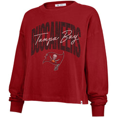 Tampa Bay Buccaneers '47 Women's Muse Sydney Long Sleeve Cropped T-Shirt Red - 47 brand