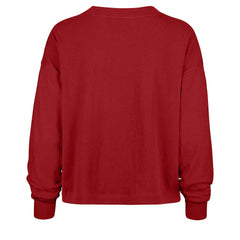 San Francisco 49ers '47 Women's Muse Sydney Long Sleeve Cropped T-Shirt Scarlet - 47 brand
