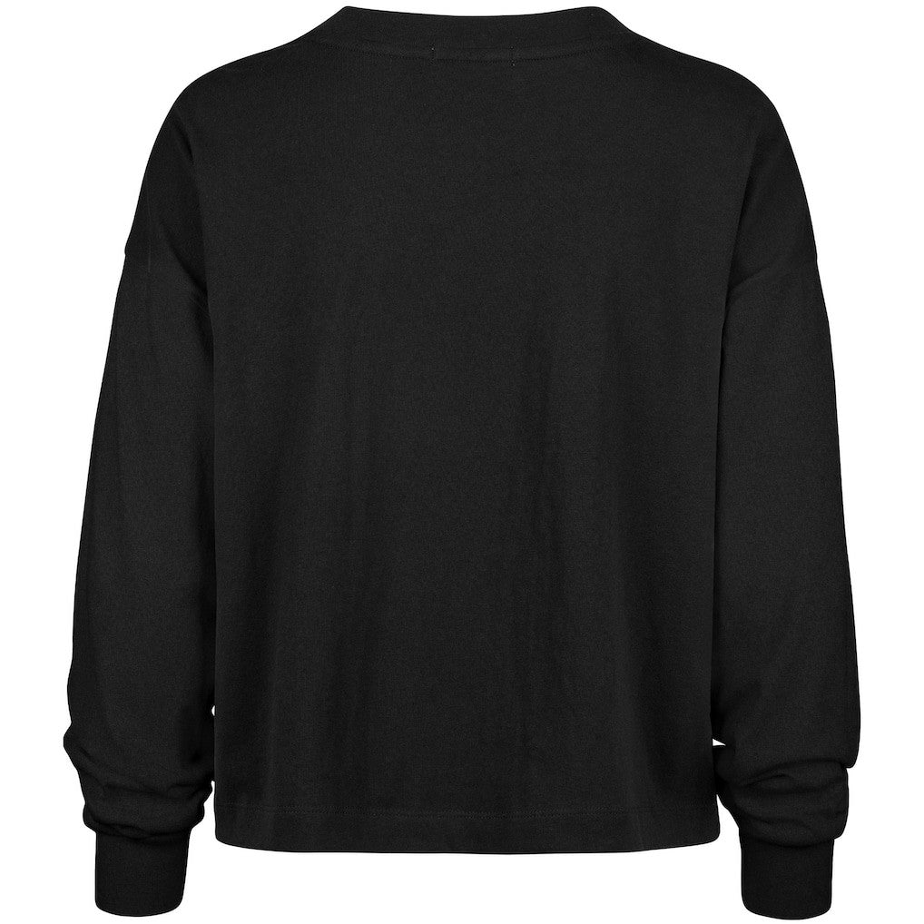 Cincinnati Bengals '47 Women's Muse Sydney Long Sleeve Cropped T-Shirt Black - 47 brand