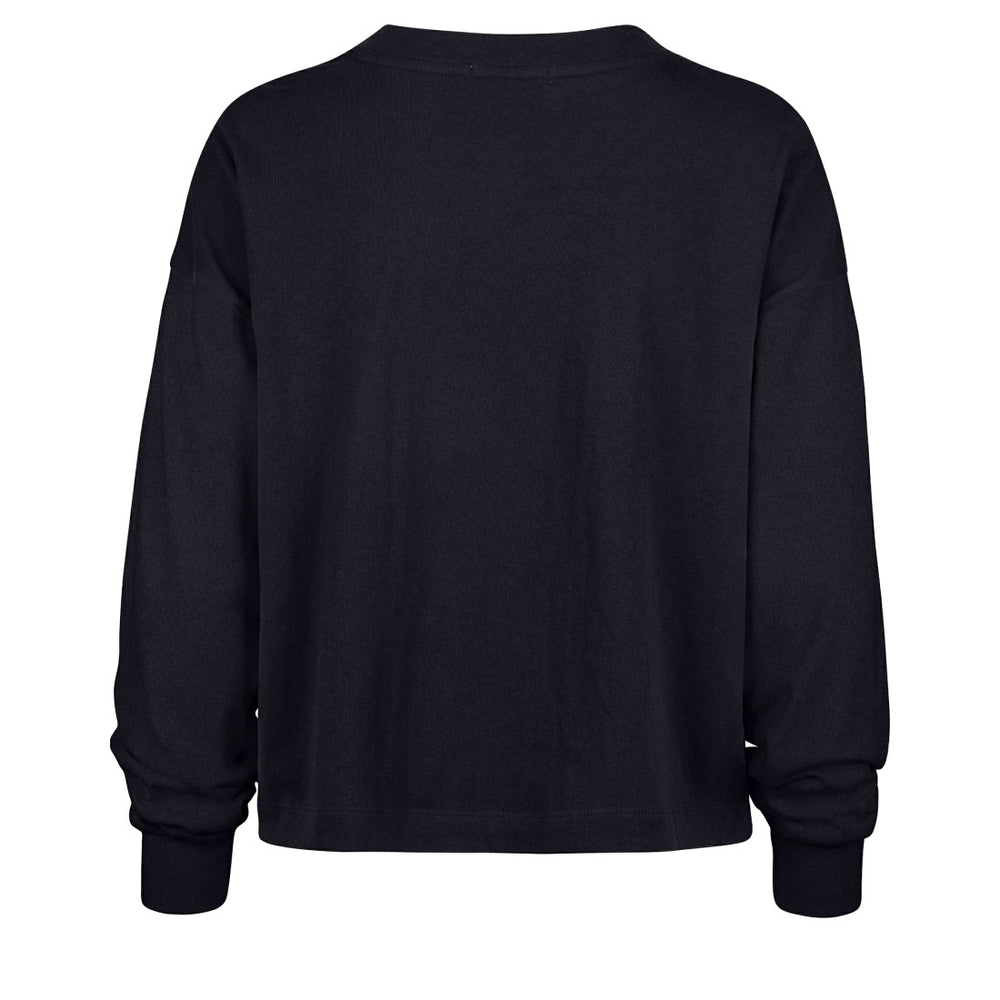 Denver Broncos '47 Women's Muse Sydney Long Sleeve Cropped T-Shirt Navy - 47 brand