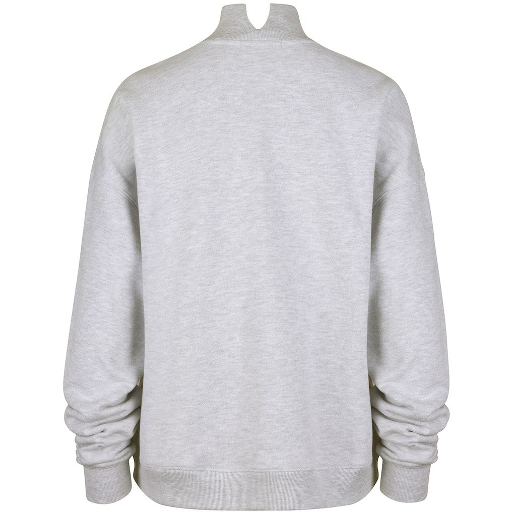 Miami Dolphins '47 Women's Vantage Mock Neck Pullover Sweatshirt Heather Gray - 47 brand