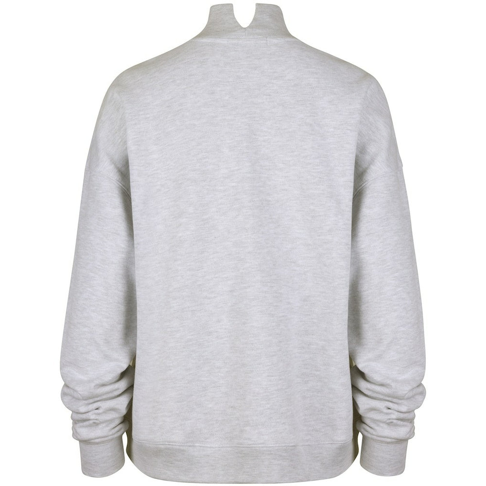 Miami Dolphins '47 Women's Vantage Mock Neck Pullover Sweatshirt Heather Gray - 47 brand