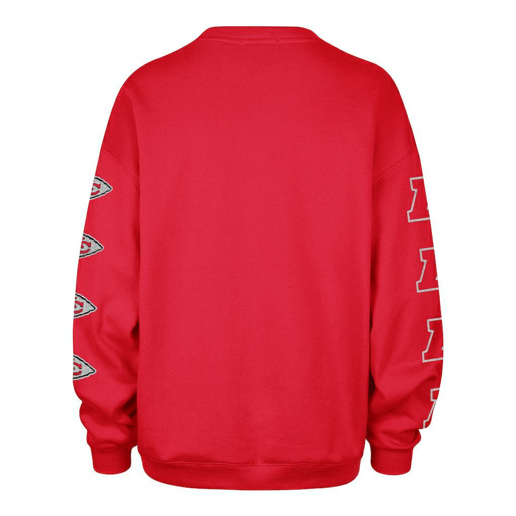 Kansas City Chiefs '47 Women's Go Big Oversized Pullover Sweatshirt Red - 47 brand
