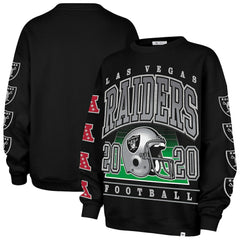 Las Vegas Raiders '47 Women's Go Big Oversized Pullover Sweatshirt Black - 47 brand