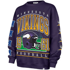 Minnesota Vikings '47 Women's Go Big Oversized Pullover Sweatshirt Purple - 47 brand