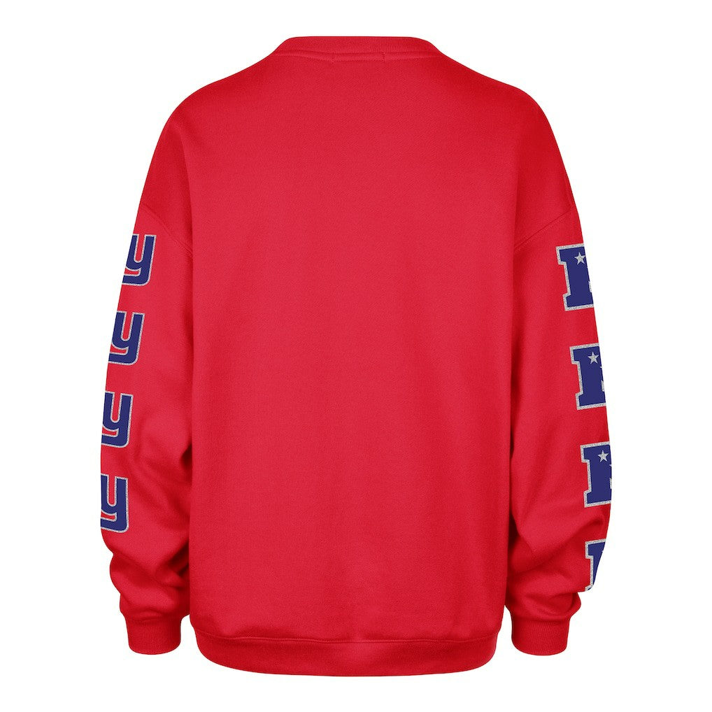 New York Giants '47 Women's Go Big Oversized Pullover Sweatshirt Red - 47 brand